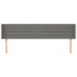 vidaXL Cabecero de tela gris oscuro 163x16x78/88 cm vidaXL Cabecero de tela gris oscuro 163x16x78/88 cm