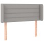 vidaXL Cabecero de tela gris claro 93x16x78/88 cm vidaXL Cabecero de tela gris claro 93x16x78/88 cm