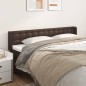 vidaXL Cabecero de cuero sintético marrón 163x16x78/88 cm