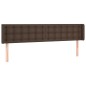 vidaXL Cabecero de cuero sintético marrón 163x16x78/88 cm