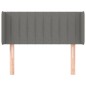 vidaXL Cabecero de tela gris oscuro 83x16x78/88 cm