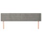 vidaXL Cabecero de terciopelo gris claro 163x16x78/88 cm vidaXL Cabecero de terciopelo gris claro 163x16x78/88 cm
