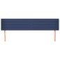 vidaXL Cabecero de tela azul 203x16x78/88 cm vidaXL Cabecero de tela azul 203x16x78/88 cm