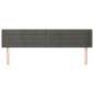 vidaXL Cabecero de terciopelo gris oscuro 183x16x78/88 cm vidaXL Cabecero de terciopelo gris oscuro 183x16x78/88 cm