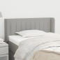 vidaXL Cabecero de tela gris claro 93x16x78/88 cm vidaXL Cabecero de tela gris claro 93x16x78/88 cm