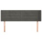 vidaXL Cabecero de terciopelo gris oscuro 147x16x78/88 cm vidaXL Cabecero de terciopelo gris oscuro 147x16x78/88 cm