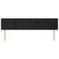 vidaXL Cabecero de terciopelo negro 203x16x78/88 cm vidaXL Cabecero de terciopelo negro 203x16x78/88 cm