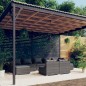 vidaXL Set de muebles de jardín 9 pzas y cojines ratán sintético gris