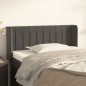 vidaXL Cabecero de terciopelo gris oscuro 83x16x78/88 cm vidaXL Cabecero de terciopelo gris oscuro 83x16x78/88 cm