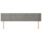 vidaXL Cabecero de terciopelo gris claro 203x16x78/88 cm vidaXL Cabecero de terciopelo gris claro 203x16x78/88 cm