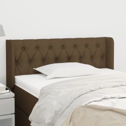 vidaXL Cabecero de tela gris oscuro 93x16x78/88 cm