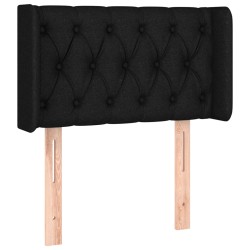 vidaXL Cabecero de tela negro 83x16x78/88 cm