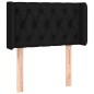 vidaXL Cabecero de tela negro 83x16x78/88 cm vidaXL Cabecero de tela negro 83x16x78/88 cm