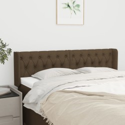 vidaXL Cabecero de tela gris oscuro 163x16x78/88 cm