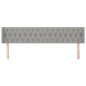 vidaXL Cabecero de tela gris claro 183x16x78/88 cm vidaXL Cabecero de tela gris claro 183x16x78/88 cm