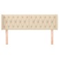 vidaXL Cabecero de tela color crema 147x16x78/88 cm vidaXL Cabecero de tela color crema 147x16x78/88 cm