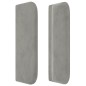 vidaXL Cabecero de terciopelo gris claro 183x16x78/88 cm vidaXL Cabecero de terciopelo gris claro 183x16x78/88 cm