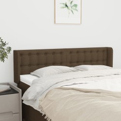 vidaXL Cabecero de tela gris oscuro 147x16x78/88 cm