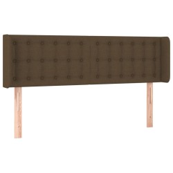 vidaXL Cabecero de tela gris oscuro 147x16x78/88 cm