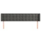vidaXL Cabecero de terciopelo gris oscuro 163x16x78/88 cm vidaXL Cabecero de terciopelo gris oscuro 163x16x78/88 cm