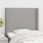vidaXL Cabecero con orejas de tela gris claro 83x16x118/128 cm vidaXL Cabecero con orejas de tela gris claro 83x16x118/128 cm