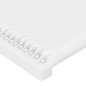 vidaXL Cabecero con orejas de cuero sintético blanco 83x16x118/128 cm vidaXL Cabecero con orejas de cuero sintético blanco 83x16x118/128 cm
