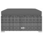vidaXL Set de muebles de jardín 10 pzas y cojines ratán sintético gris vidaXL Set de muebles de jardín 10 pzas y cojines ratán sintético gris