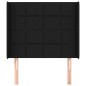 vidaXL Cabecero con orejas de tela negro 103x16x118/128 cm vidaXL Cabecero con orejas de tela negro 103x16x118/128 cm