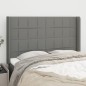 vidaXL Cabecero con orejas de tela gris oscuro 147x16x118/128 cm vidaXL Cabecero con orejas de tela gris oscuro 147x16x118/128 cm