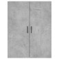 vidaXL Aparador alto madera contrachapada gris hormigón 69,5x34x180 cm vidaXL Aparador alto madera contrachapada gris hormigón 69,5x34x180 cm