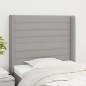 vidaXL Cabecero con orejas de tela gris claro 103x16x118/128 cm vidaXL Cabecero con orejas de tela gris claro 103x16x118/128 cm