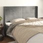 vidaXL Cabecero con orejas de terciopelo gris claro 203x16x118/128 cm