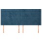 vidaXL Cabecero con orejas de terciopelo azul oscuro 203x16x118/128 cm vidaXL Cabecero con orejas de terciopelo azul oscuro 203x16x118/128 cm