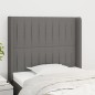 vidaXL Cabecero con orejas de tela gris oscuro 103x16x118/128 cm vidaXL Cabecero con orejas de tela gris oscuro 103x16x118/128 cm
