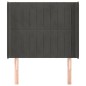 vidaXL Cabecero con orejas de terciopelo gris oscuro 83x16x118/128 cm vidaXL Cabecero con orejas de terciopelo gris oscuro 83x16x118/128 cm