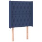 vidaXL Cabecero con orejas de tela azul 83x16x118/128 cm