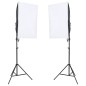 vidaXL Kit de estudio fotográfico con set de luces y fondo vidaXL Kit de estudio fotográfico con set de luces y fondo