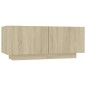 vidaXL Mueble para TV madera contrachapada color roble 100x35x40 cm