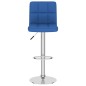 vidaXL Taburetes de cocina 2 unidades tela azul vidaXL Taburetes de cocina 2 unidades tela azul