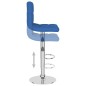 vidaXL Taburetes de cocina 2 unidades tela azul vidaXL Taburetes de cocina 2 unidades tela azul