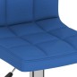 vidaXL Taburetes de cocina 2 unidades tela azul vidaXL Taburetes de cocina 2 unidades tela azul