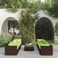 vidaXL Set muebles de jardín 9 piezas y cojines ratán sintético marrón vidaXL Set muebles de jardín 9 piezas y cojines ratán sintético marrón