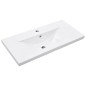 vidaXL Estructura de baño con lavabo incorporado hierro blanco vidaXL Estructura de baño con lavabo incorporado hierro blanco