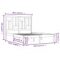vidaXL Estructura de cama madera maciza pino gris super king 180x200cm vidaXL Estructura de cama madera maciza pino gris super king 180x200cm