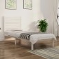 vidaXL Estructura de cama individual madera maciza blanco 90x190 cm vidaXL Estructura de cama individual madera maciza blanco 90x190 cm