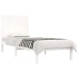 vidaXL Estructura de cama individual madera maciza blanco 90x190 cm vidaXL Estructura de cama individual madera maciza blanco 90x190 cm