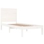vidaXL Estructura de cama individual madera maciza blanco 90x190 cm vidaXL Estructura de cama individual madera maciza blanco 90x190 cm
