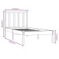 vidaXL Estructura cama madera maciza pino individual negra 75x190 cm vidaXL Estructura cama madera maciza pino individual negra 75x190 cm