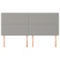 vidaXL Cabeceros 4 unidades de tela gris claro 100x5x78/88 cm vidaXL Cabeceros 4 unidades de tela gris claro 100x5x78/88 cm