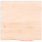 vidaXL Encimera de baño madera maciza sin tratar 60x60x(2-4) cm